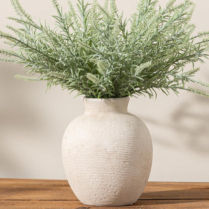 Ceramic Flower Vase Home Decor - Small Farmhouse Table Vases Rustic Vintage Living Room Kitchen Bedroom Decorations for House Book Shelf Office Coffee Desk Dining Fireplace (6" Retro)