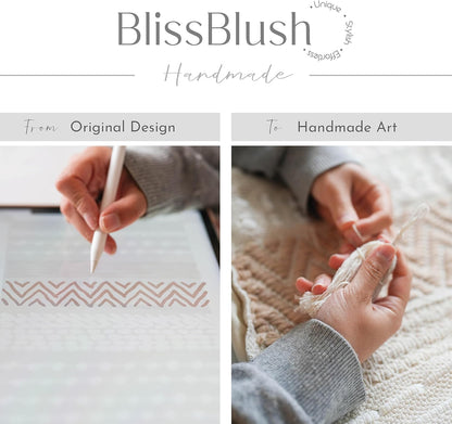BlissBlush Coastal Blue Decorative Lumbar Pillow Cover 14x36 Boho Long Body Pillow for Bed Farmhouse Lumbar Throw Pillow for Couch Modern Accent Textured Throw Pillowcase