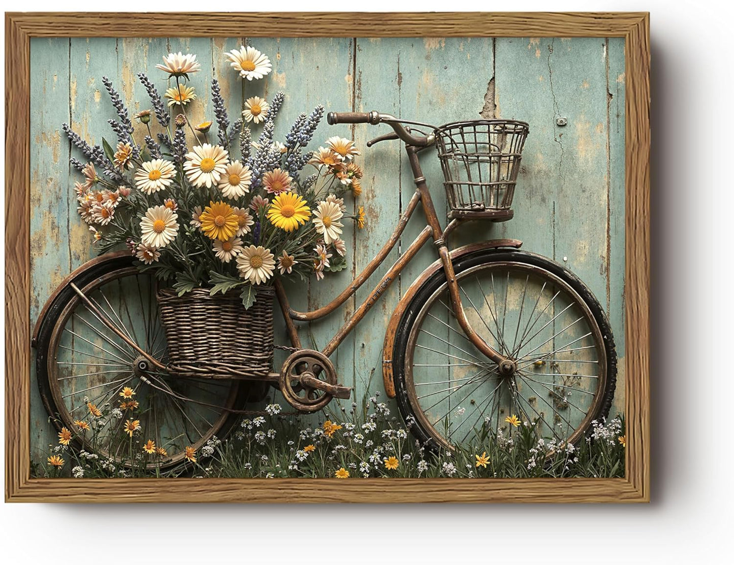Framed Olive Tree Canvas Wall Art, Neutral Botanical Pictures Wall Decor, Rustic Potted Plant Paintings Prints, Organic Modern Farmhouse Artwork for Living Room Bedroom 8x10 Inch